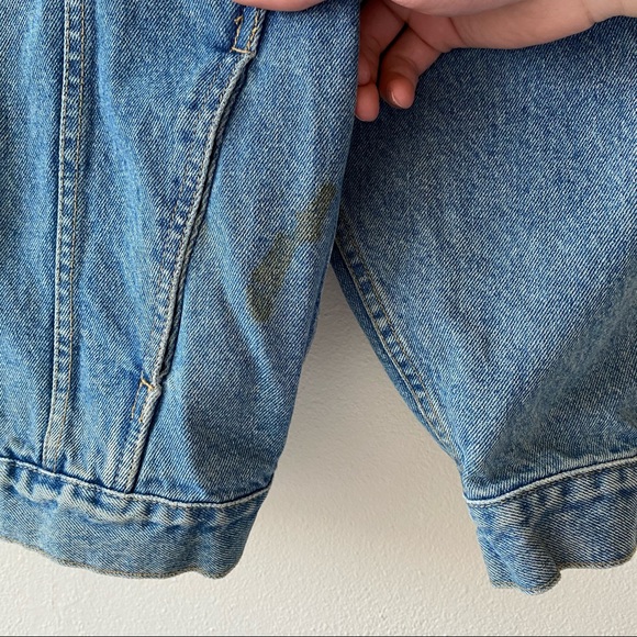 Vintage denim trucker jacket, western jean jacket - Picture 4 of 5